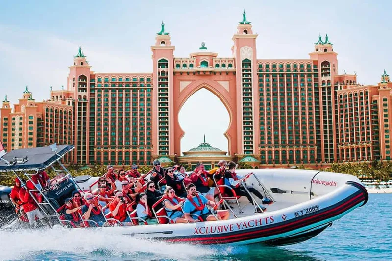 Marina, Atlantis, Palm & Burj Al Arab Speedboat Tour — a day cruise from Dubai
