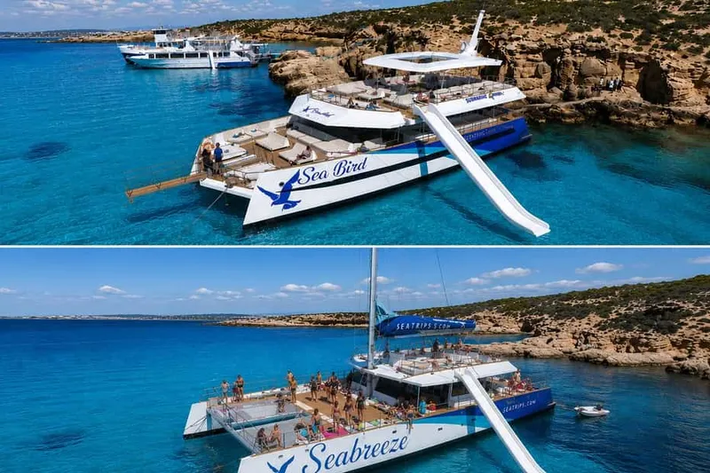Comino: Blue Lagoon, Crystal Lagoon, and Sea Caves Tour — a day cruise from Malta